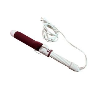 Kathie Lee Curling Iron 90s Flocked Velvet Hair Wand Vintage - Tested-RARE